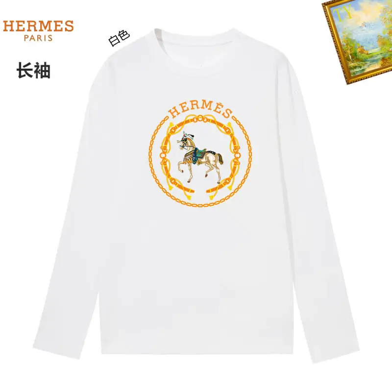 hermes t-shirt manches longues pour unisexe s_1260476